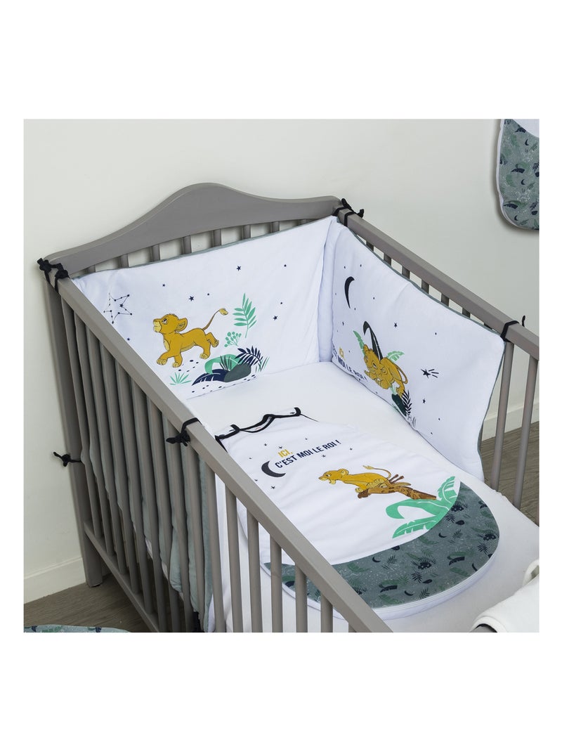 Tour de lit adaptable Roi Lion Star - 40x180 cm Bleu - Kiabi