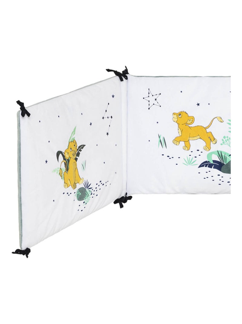 Tour de lit adaptable Roi Lion Star - 40x180 cm Bleu - Kiabi