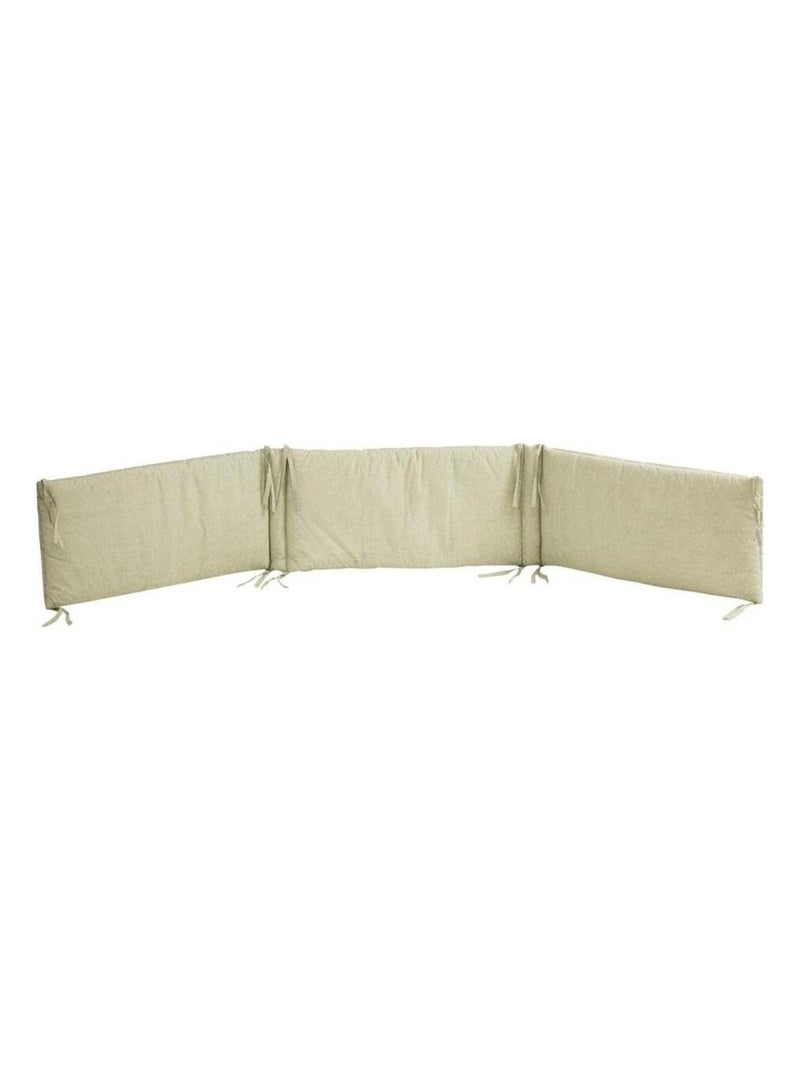 Tour de lit bébé 190x30 coton Vert - Kiabi