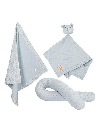 Tour de lit bébé + couverture et doudou en coton Bio 'Lil Planet' ROBA