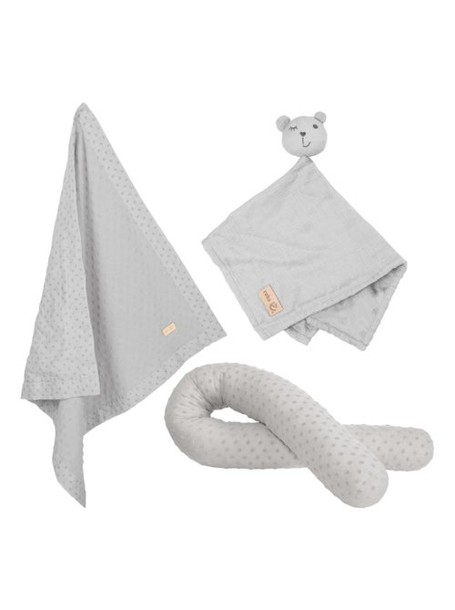 Tour de lit bébé + couverture et doudou en coton Bio 'Lil Planet' ROBA - Kiabi