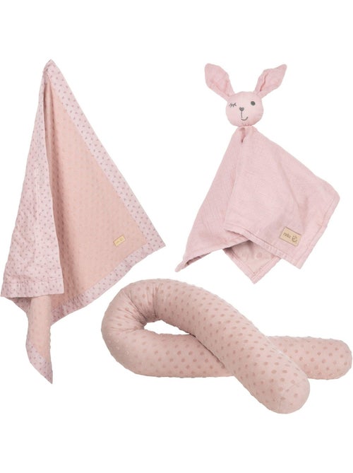 Tour de lit bébé + couverture et doudou en coton Bio 'Lil Planet' ROBA - Kiabi