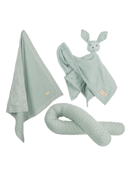 Tour de lit bébé + couverture et doudou en coton Bio 'Lil Planet' ROBA - Kiabi