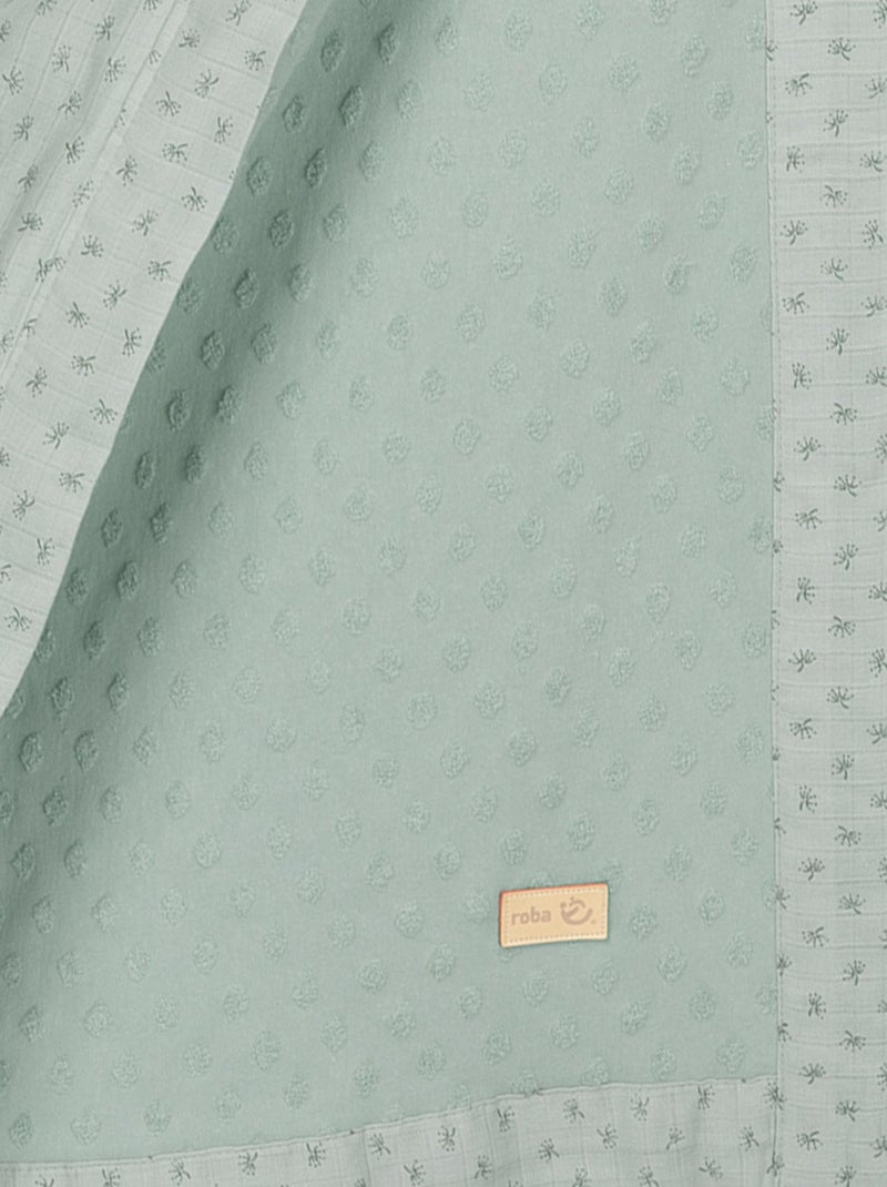 Tour de lit bébé + couverture et doudou en coton Bio 'Lil Planet' ROBA Vert d'eau - Kiabi
