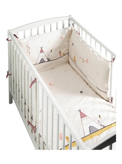 Tour de lit bébé déhoussable en coton - - Kiabi