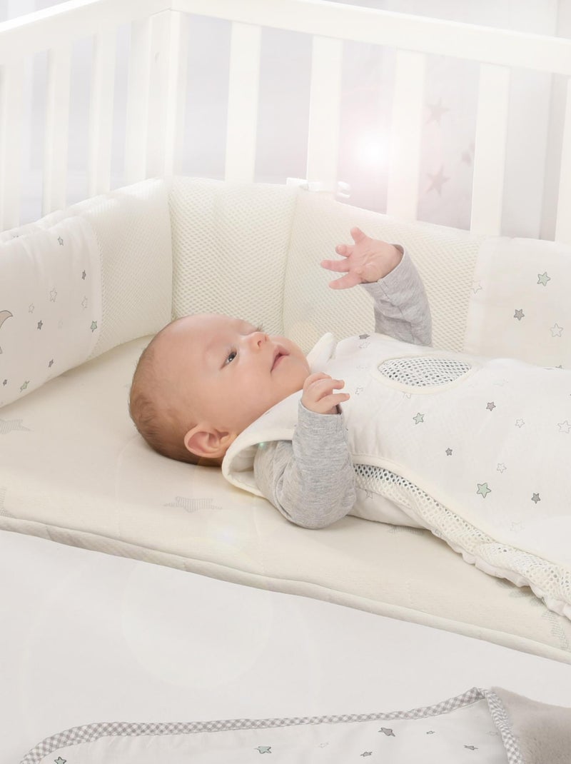 Tour de lit bébé déhoussable safe asleep® système Air Plus 'Sternenzauber' ROBA Blanc - Kiabi