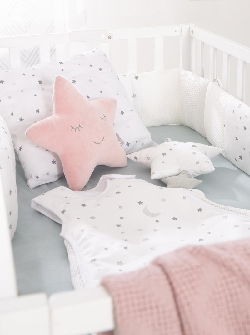 Tour de lit bébé déhoussable safe asleep® système Easy Air 'Sternenzauber grau' ROBA Blanc - Kiabi