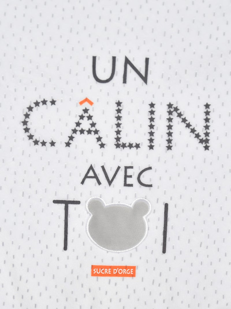 TOUR DE LIT BEBE ELMUT EN VELOURS DOUX Gris - Kiabi