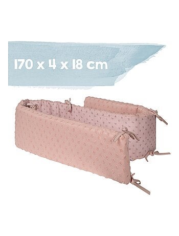 Tour de lit bébé en coton Bio pois en relief - ROBA 'lil planet'