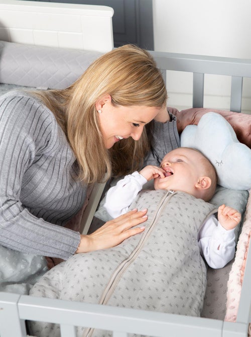 Tour de lit bébé en coton Bio pois en relief - ROBA 'lil planet' - Kiabi