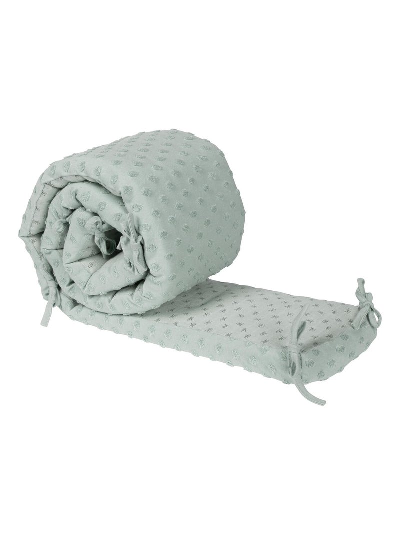 Tour de lit bébé en coton Bio pois en relief - ROBA 'lil planet' Vert - Kiabi