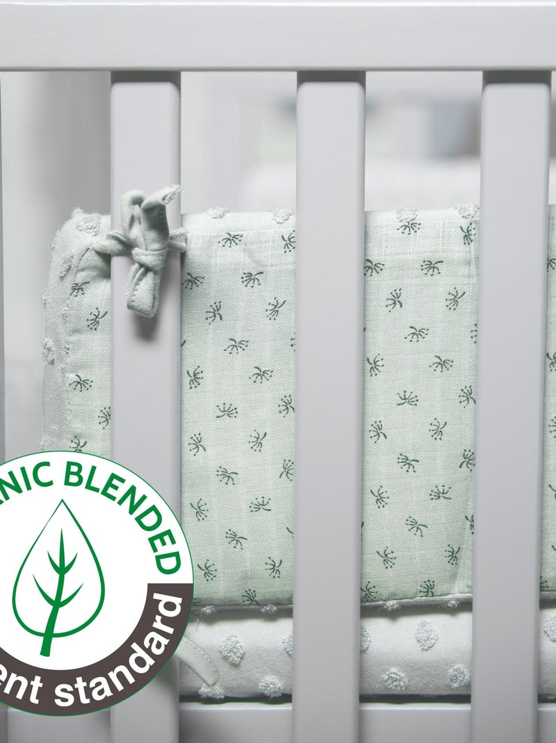 Tour de lit bébé en coton Bio pois en relief - ROBA 'lil planet' Vert - Kiabi