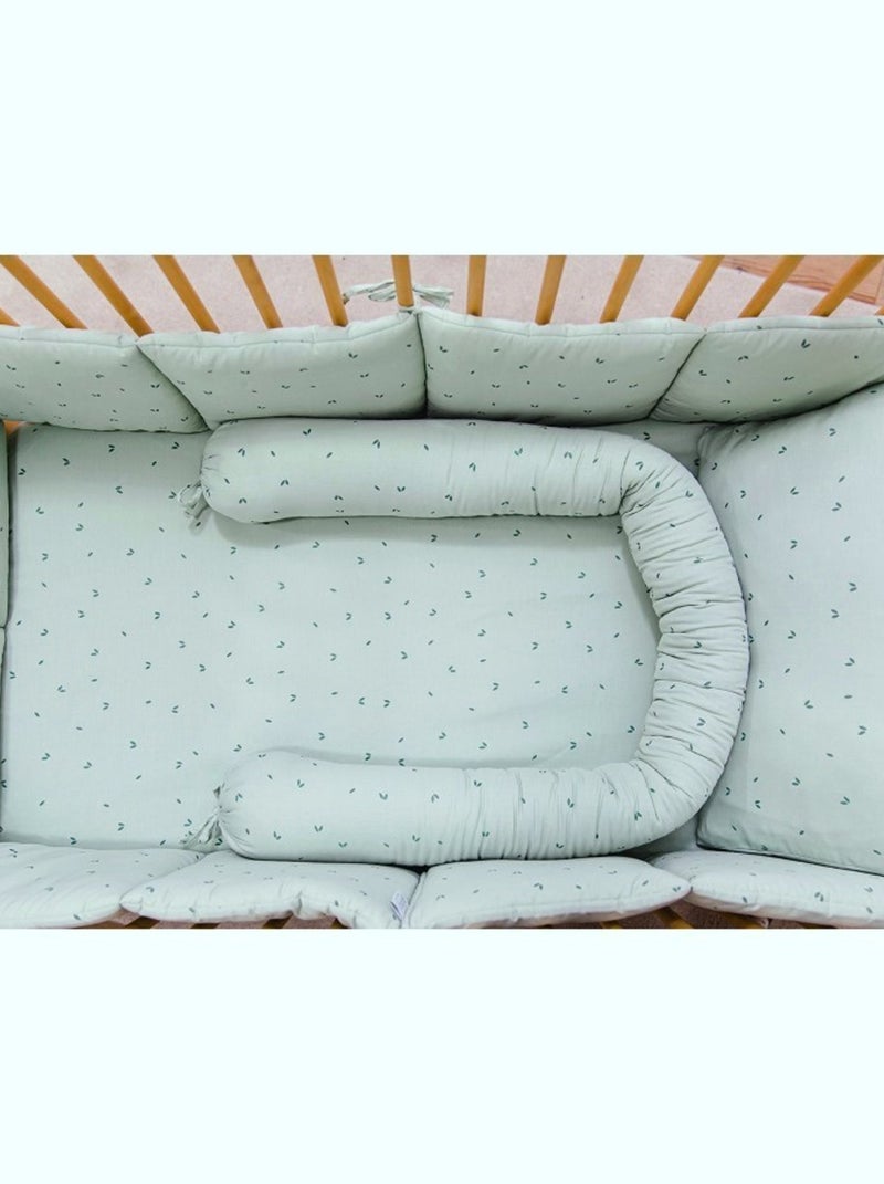 Tour de Lit Complet Bio Organic Green Vert - Kiabi