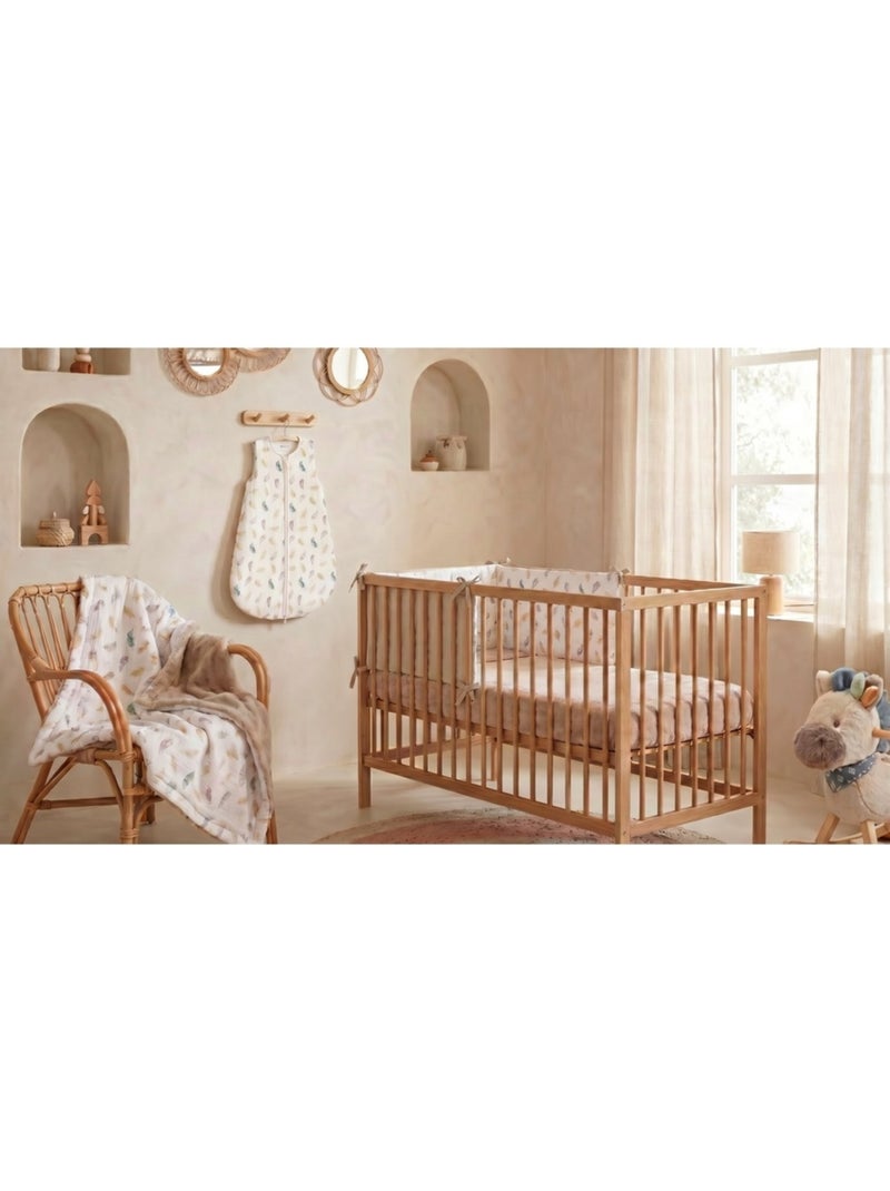 Tour de lit, coton bio noukie's Beige - Kiabi
