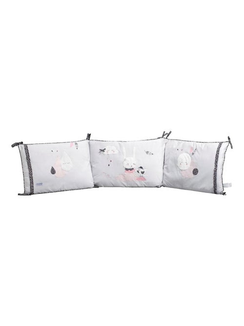 Tour de lit déhoussable 180x40cm en coton blanc - SAUTHON - Kiabi