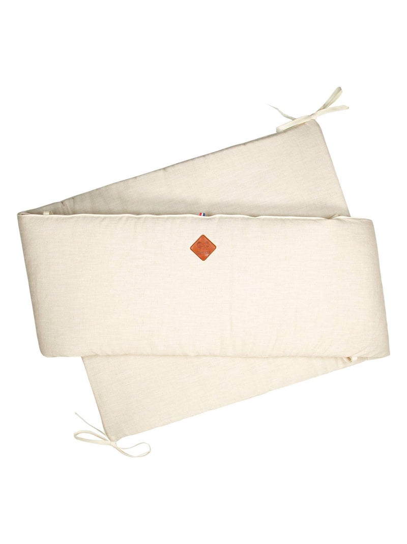 Tour de lit déhoussable et universel en Lin SEVIRA KIDS Beige - Kiabi
