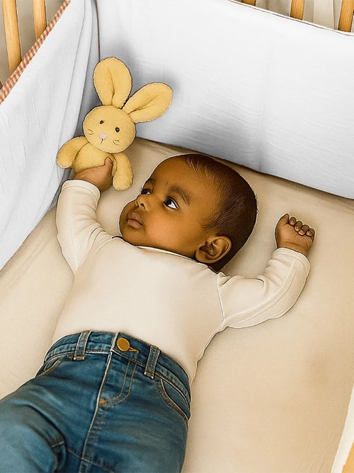 Tour de Lit en Coton Bio Blanc - Kiabi