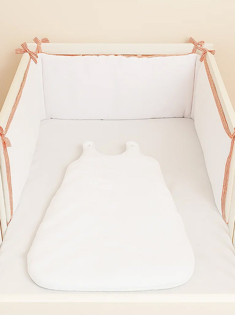 Tour de Lit en Coton Bio Blanc Blanc - Kiabi