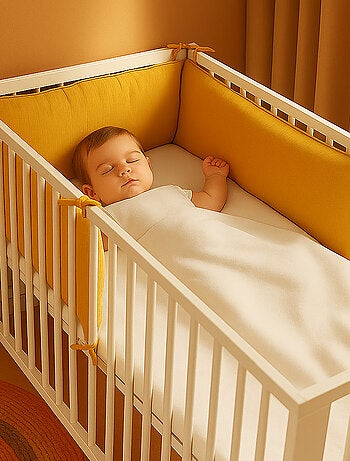 Tour de Lit en Coton Bio Rose