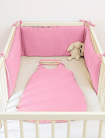 Tour de Lit en Coton Bio Rose
