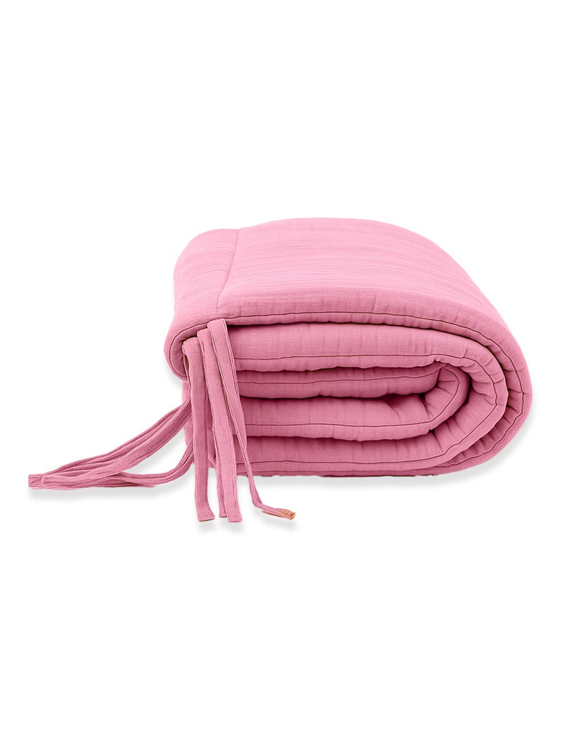 Tour de Lit en Coton Bio Rose Rose - Kiabi