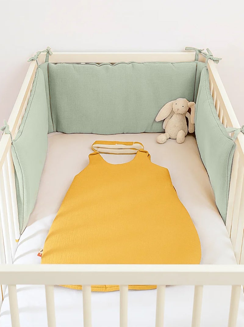 Tour de Lit en Coton Bio Vert Vert - Kiabi