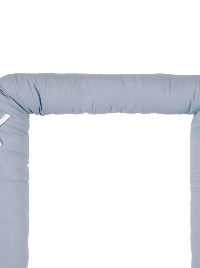 Tour de lit en coton bleu 180 x 9 cm Bleu - Kiabi