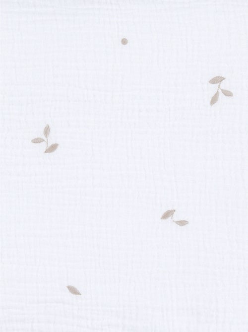 Tour de lit en gaze de coton bio brodé Noukie's - Kiabi