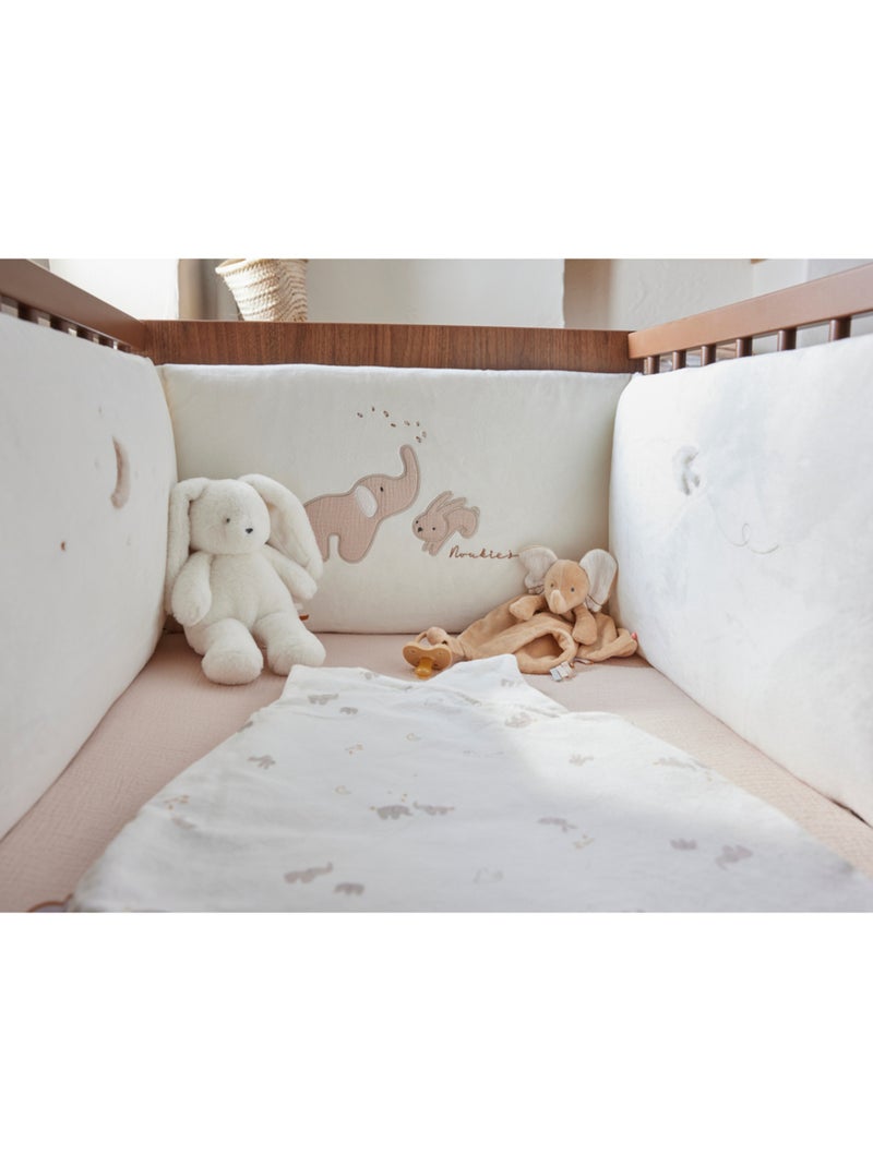 Tour de lit, en Veloudoux Noukie's Ecru - Kiabi
