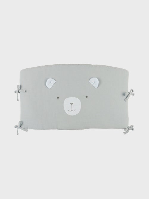 Tour de lit et de parc en gaze de coton bio brodé Noukie's - Kiabi