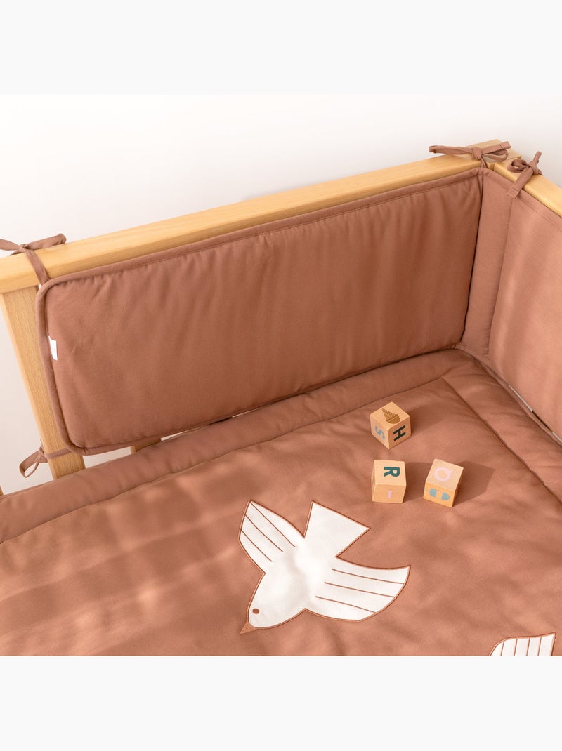 Tour de lit et parc - Pure coton Moka - Kiabi