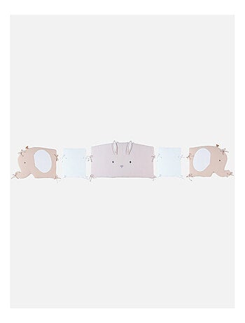 Tour de lit et protège barreaux, mousseline de coton Noukie's