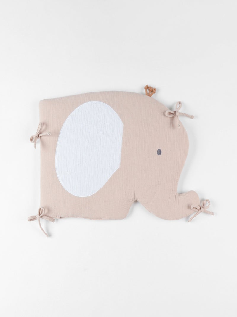 Tour de lit et protège barreaux, mousseline de coton Noukie's Beige - Kiabi