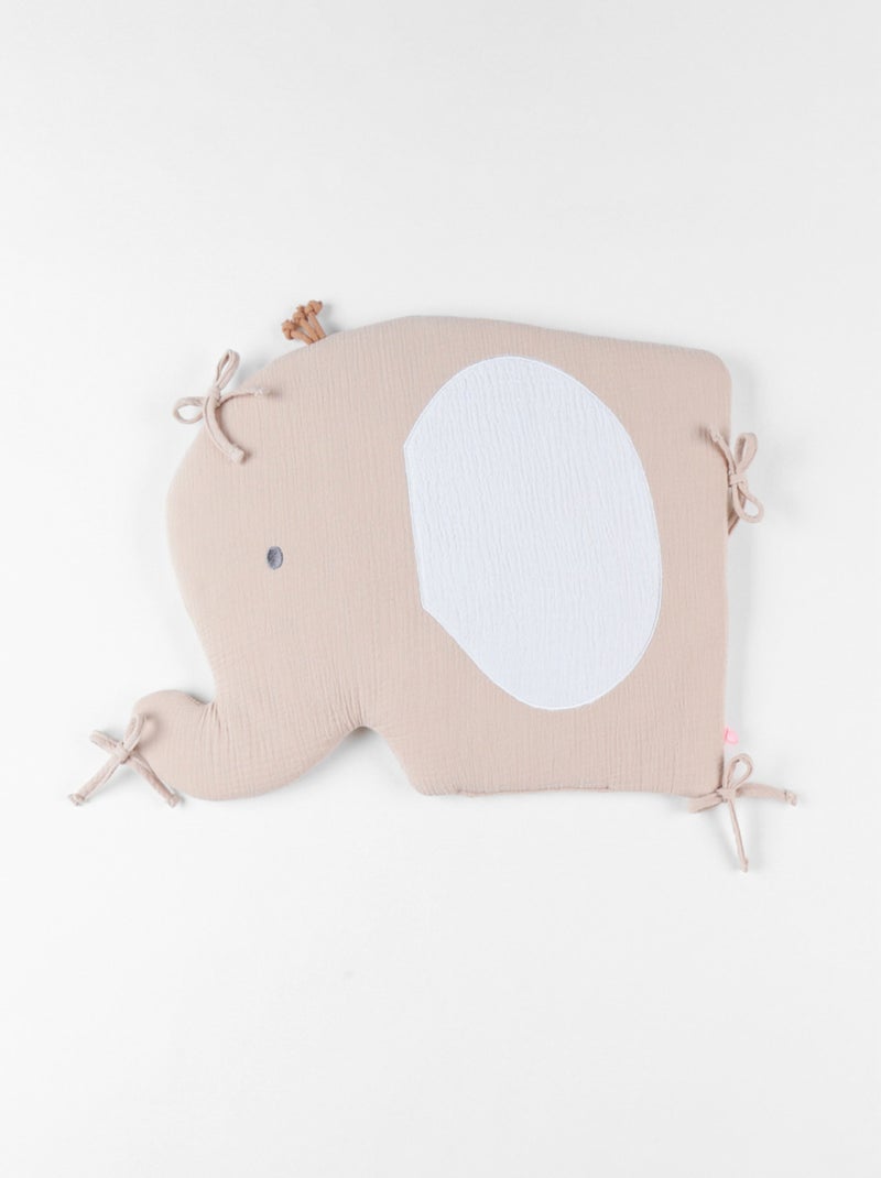 Tour de lit et protège barreaux, mousseline de coton Noukie's Beige - Kiabi