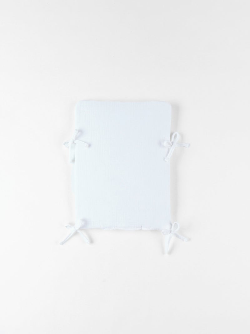 Tour de lit et protège barreaux, mousseline de coton Noukie's Beige - Kiabi