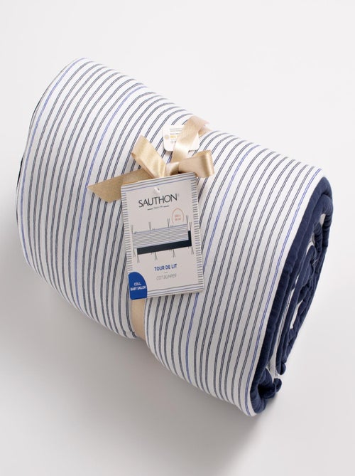 Tour de lit marinière en double gaze de coton - SAUTHON - Kiabi