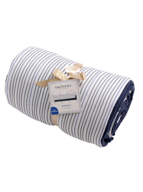 Tour de lit marinière en double gaze de coton - SAUTHON - Kiabi