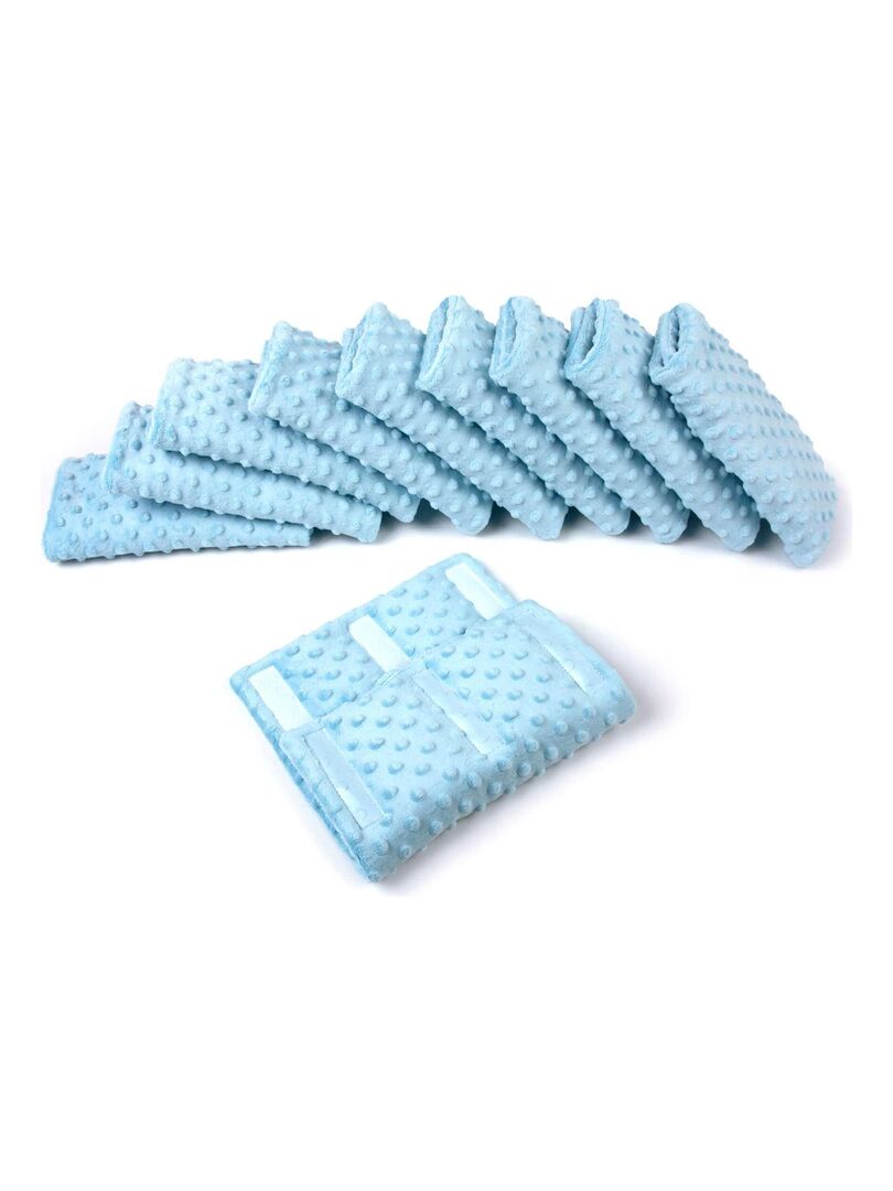Tour de lit modulable 10 pièces extra doux, MINKY Bleu - Kiabi
