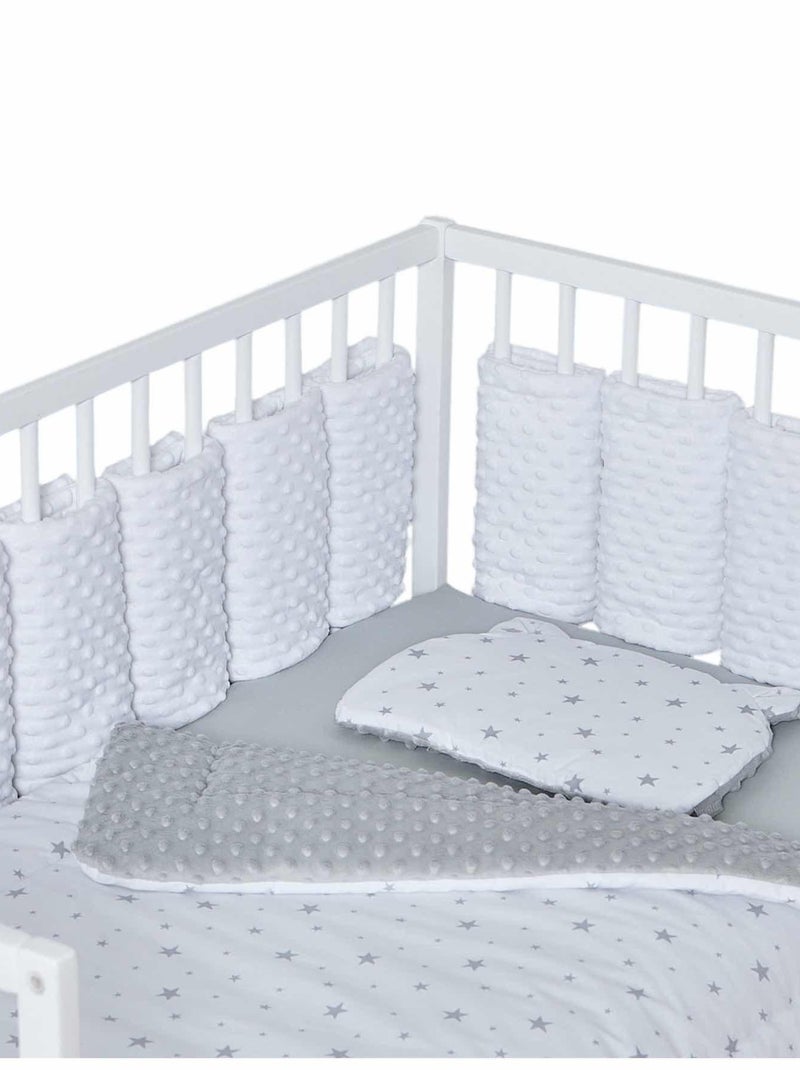 Tour de lit modulable 10 pièces extra doux, MINKY SEVIRA KIDS Blanc - Kiabi