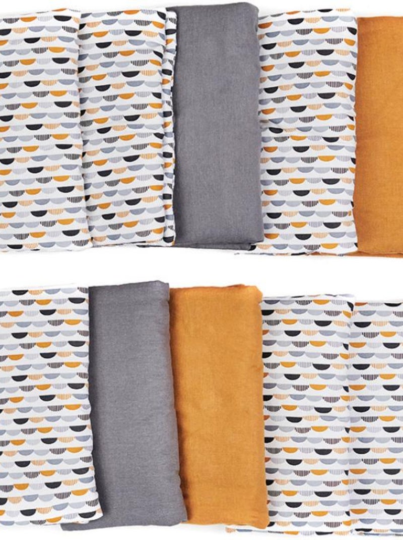 Tour de lit modulable et respirant Honeymoon (60 x 120 / 70 x 140 cm) Jaune - Kiabi
