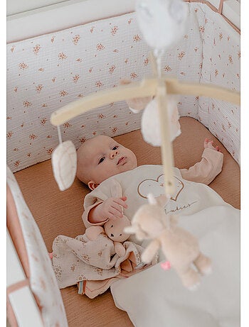 Tour de lit, mousseline de coton bio noukie's