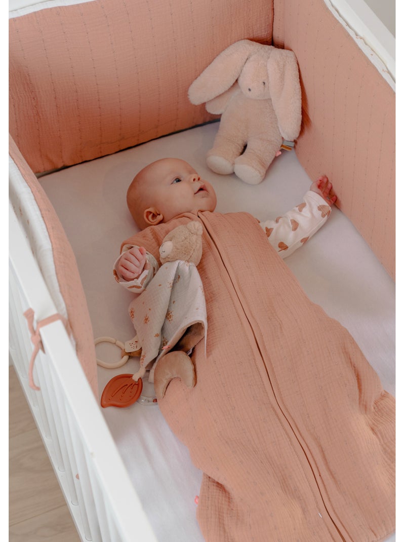 Tour de lit, mousseline de coton bio noukie's Rose - Kiabi