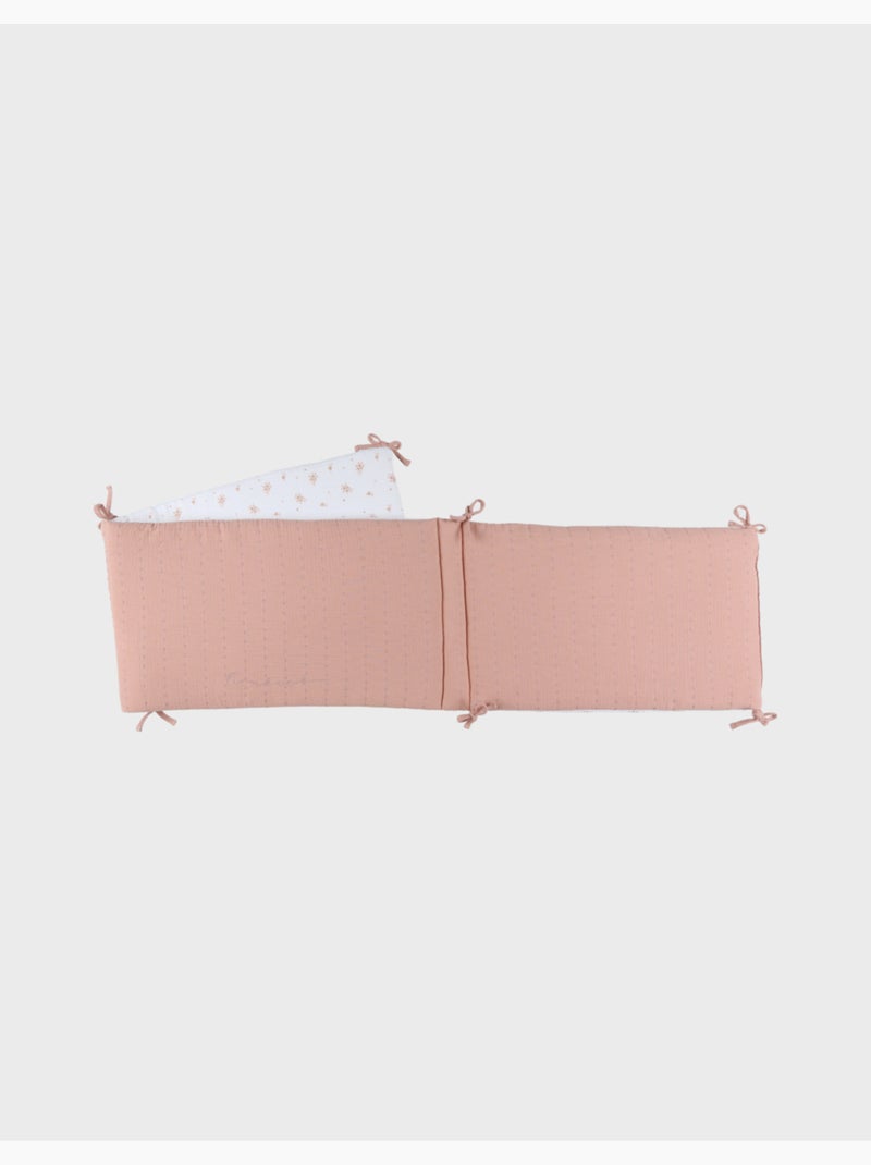 Tour de lit, mousseline de coton bio noukie's Rose - Kiabi