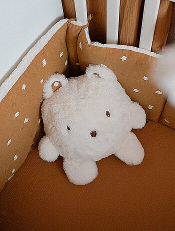 Tour de lit rembourré en jersey jacquard - Effet maille