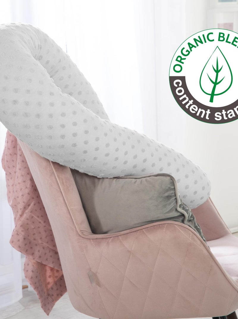 Tour de lit traversin en coton bio Oeko-Tex® 'Roba lil planet' Gris - Kiabi