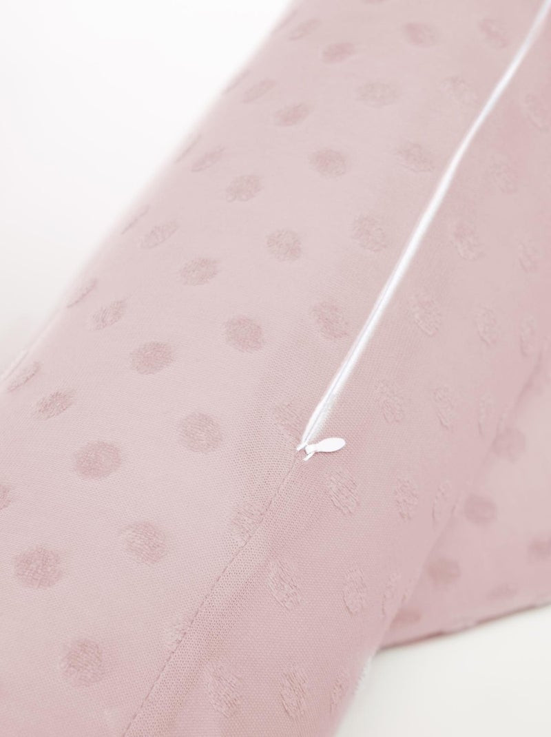 Tour de lit traversin en coton bio Oeko-Tex® 'Roba lil planet' Rose - Kiabi
