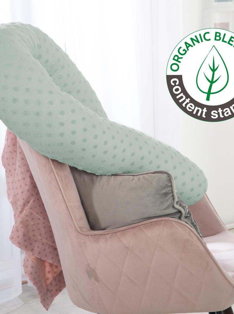 Tour de lit traversin en coton bio Oeko-Tex® 'Roba lil planet' Vert - Kiabi