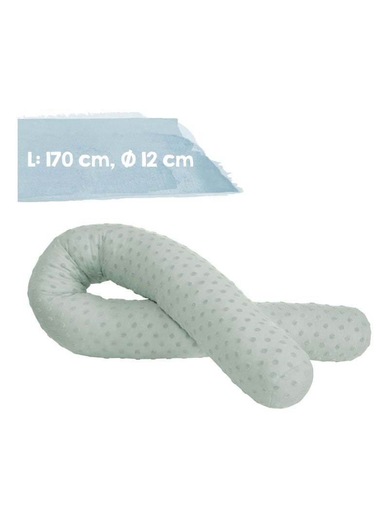 Tour de lit traversin en coton bio Oeko-Tex® 'Roba lil planet' Vert - Kiabi