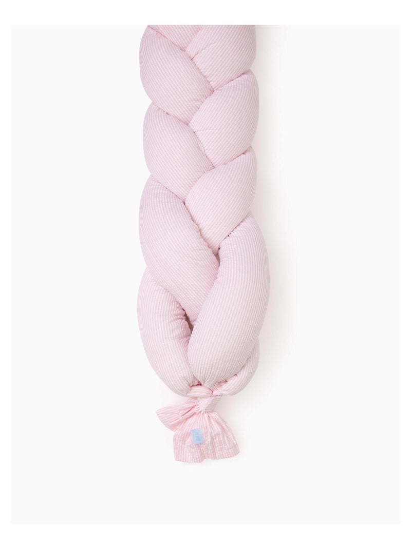 Tour de lit tressé 100% coton ZY Baby Rose - Kiabi