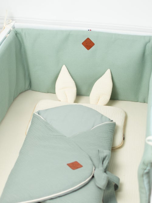 Tour de lit universel en gaze de coton, Nid d'abeille SEVIRA KIDS - Kiabi